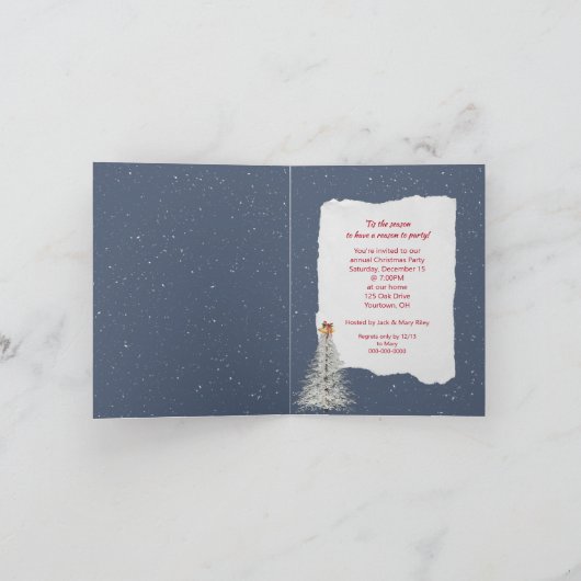 invitation de la fête de Noël (Intérieur)