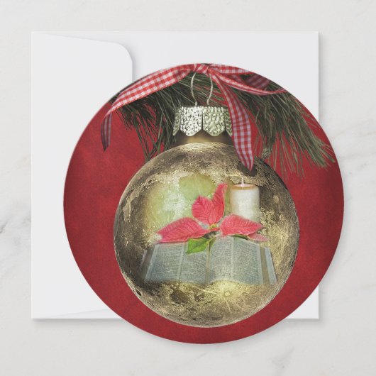 Invitation de la fête de Noël (Devant)