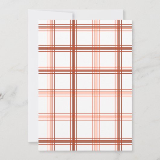 Invitation de la fête de Noël (Dos)