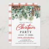 Invitation de la fête de Noël (Devant / Derrière)