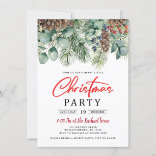 Invitation de la fête de Noël