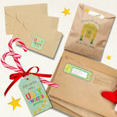 Invitation de la fête de Noël de vacances rétro