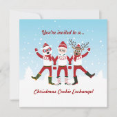 Invitation de la fête de Noël des amis (Devant)