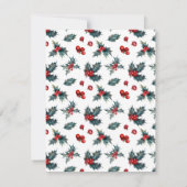 Invitation de la fête de Noël des Deers (Dos)