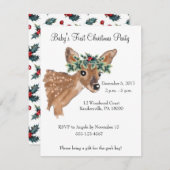 Invitation de la fête de Noël des Deers (Devant / Derrière)