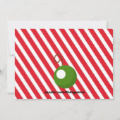 Invitation de la fête de Noël des petits elfes (Dos)