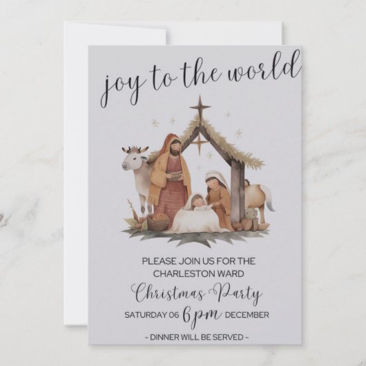 Invitation de la fête de Noël du LDS (Devant)