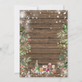 Invitation de la fête de Noël du personnel du bois (Dos)