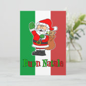 Invitation de la fête de Noël italienne de Buon Na (Debout devant)