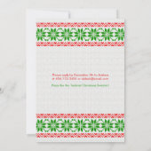 Invitation de la fête de Noël moche Tacky (Dos)