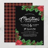 Invitation de la fête de Noël moderne (Devant / Derrière)