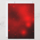 Invitation de la fête de Noël Red Sparkle Snowflak (Dos)