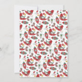 Invitation de la fête de Noël scandinave (Dos)