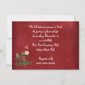 Invitation de la fête de Noël Starfish (Dos)