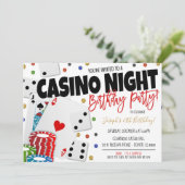 Invitation de la fête de nuit du casino (Debout devant)