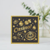 Invitation de la fête de nuit du casino (Debout devant)