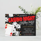 Invitation de la fête de nuit du casino (Debout devant)