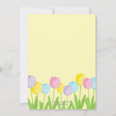 Invitation de la fête de Pâques des Tulipes du pri (Dos)