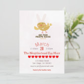 Invitation de la fête de Pâques du printemps (Debout devant)