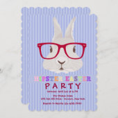 Invitation de la fête de Pâques Hipster (Devant / Derrière)