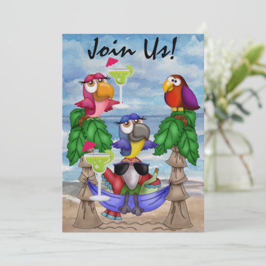 Invitation de la fête de Parrot Beach - SRF (Debout devant)