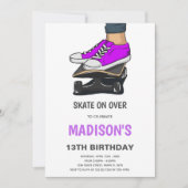 Invitation de la fête de patinage pour enfants (Devant)