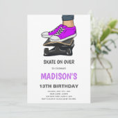 Invitation de la fête de patinage pour enfants (Debout devant)