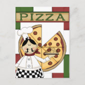 Invitation de la fête de Pizza (Devant)