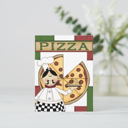 Invitation de la fête de Pizza (Debout devant)