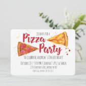 Invitation de la fête de Pizza (Debout devant)
