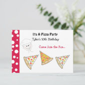 Invitation de la fête de Pizza (Debout devant)