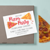Invitation de la fête de Pizza