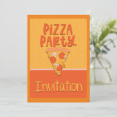 Invitation de la fête de Pizza (Debout devant)