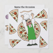 Invitation de la fête de pizza - SRF (Devant / Derrière)