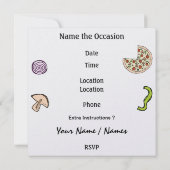 Invitation de la fête de pizza - SRF (Dos)