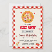 Invitation de la fête de Pizza Valentine (Devant)