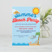 INVITATION DE LA FÊTE DE PLAGE D'ÉTÉ (Debout devant)