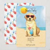 Invitation de la fête de plage du Laboratoire Jaun (Devant / Derrière)