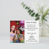 invitation de la fête de poupées (Debout devant)