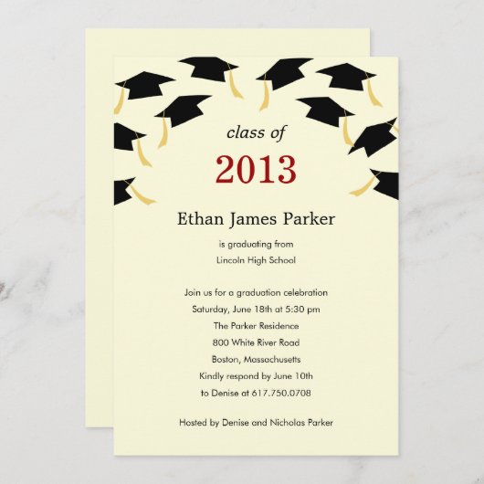 Invitation de la fête de qualification des Casquet (Devant / Derrière)