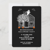 Invitation de la fête de quartier d'Halloween (Devant)