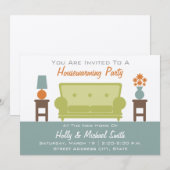 Invitation de la fête de réchauffement de la maiso (Devant / Derrière)