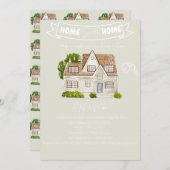 Invitation de la fête de réchauffement de la maiso (Devant / Derrière)