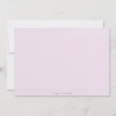 Invitation de la Fête de réchauffement Lavender Ja (Dos)