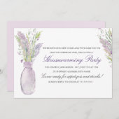 Invitation de la Fête de réchauffement Lavender Ja (Devant / Derrière)