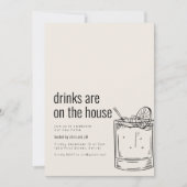 Invitation de la fête de réchauffement ménager ave (Devant)