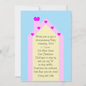 Invitation de la fête de réchauffement ménager Cut (Dos)