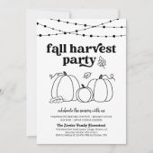 Invitation de la fête de récolte d'automne (Devant)