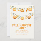 Invitation de la fête de récolte d'automne (Devant)