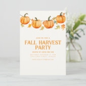 Invitation de la fête de récolte d'automne (Debout devant)